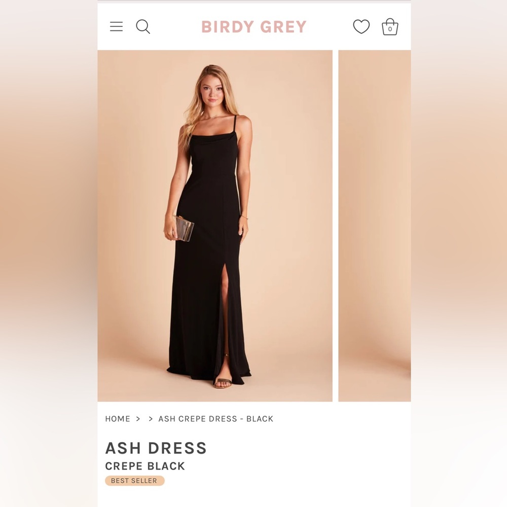 Birdy Grey Ash Dress - Black Crepe - SIZE SMALL 💕